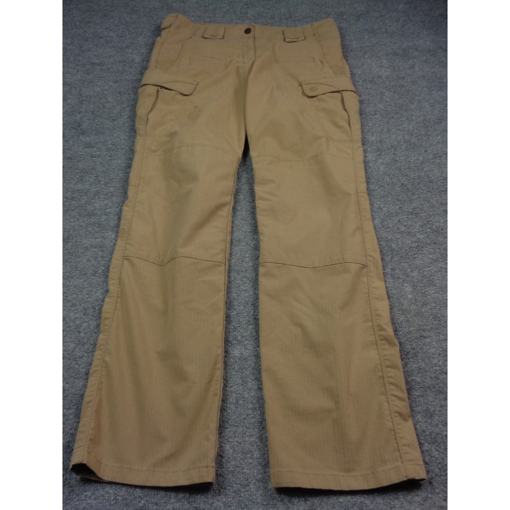 5.11 Tactical Stryke Pants Women's 10 Khaki Cargo Ripstop Double Knee